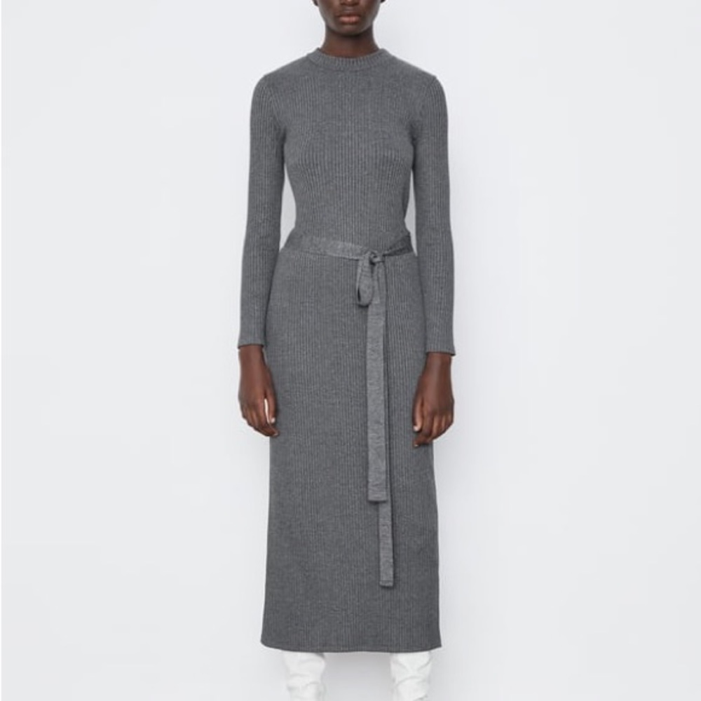 ZARA KNIT GREY DRESS